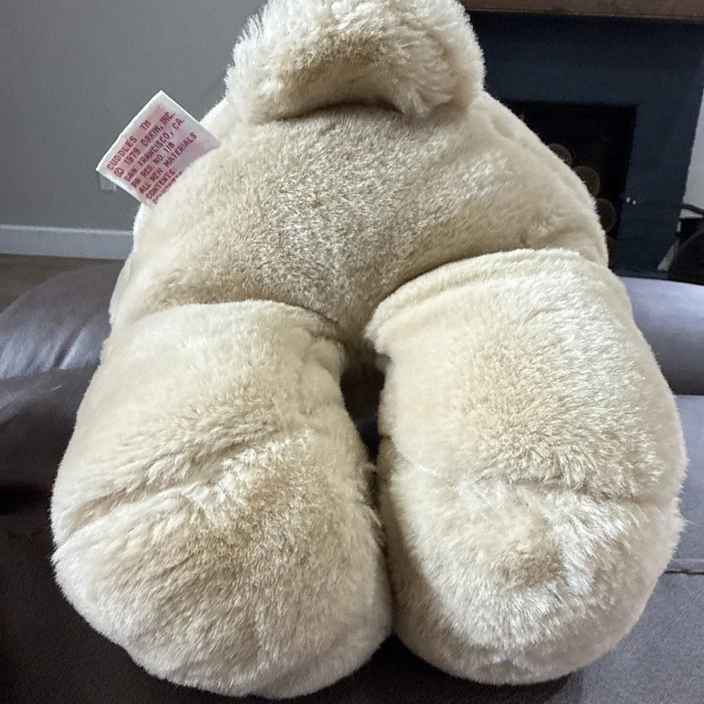 Dakin Cuddles Bear Plush Stuffed Animal 14 Inch Beige 31-6510 Vintage 1979‎
